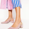 Absatzschuhe | Anzüge | Boden Ailsa Slingbacks mit Blockabsatz-Mandelrosa Wildleder MandelrosaWildleder