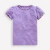 Oberteile & T-shirts | Boden Ali T-Shirt mit Puffärmeln und Bommelbesatz- Lavendellila