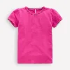 Oberteile & T-shirts | Boden Ali T-Shirt mit Puffärmeln und Bommelbesatz- Flamingorosa