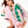 Pullover & Strickjacken | Boden Alice Flauschiger Raglanpullover-Warmes Naturweiß/Weiches Lavendelrosa WarmesNaturweiß/WeichesLavendelrosa