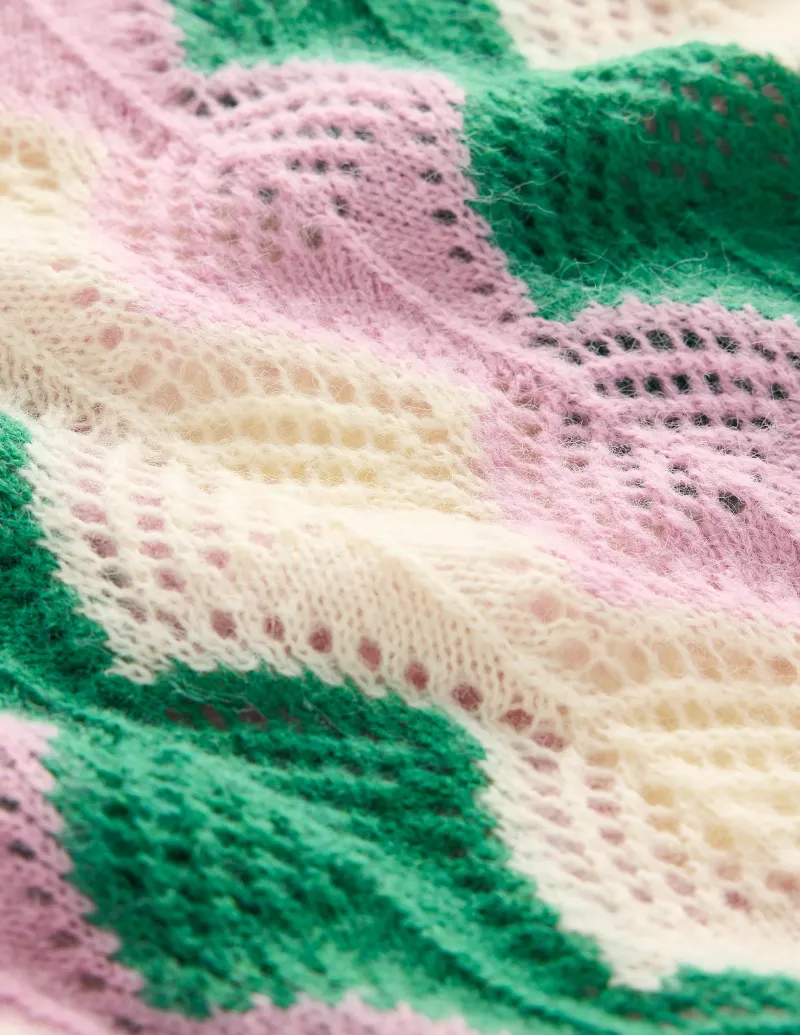 Pullover & Strickjacken | Boden Alice Flauschiger Raglanpullover-Warmes Naturweiß/Weiches Lavendelrosa WarmesNaturweiß/WeichesLavendelrosa