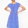Kleider & Jumpsuits | Knielang | Boden Amelie Jerseykleid-Galerie-Blau, Paisley-Herz Galerie-Blau,Paisley-Herz