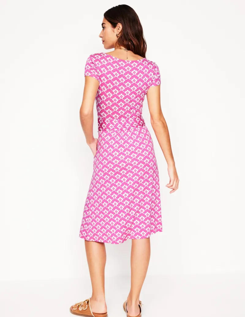 Kleider & Jumpsuits | Knielang | Boden Amelie Jerseykleid-Prickelndes Pink, Wolkenterrasse PrickelndesPink,Wolkenterrasse