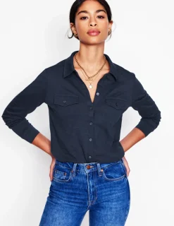 Hemden | T-shirts & Tops | Boden Amy Jersey-Hemd- Marineblaue