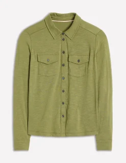 Hemden | T-shirts & Tops | Boden Amy Jersey-Hemd-Sanftes Olivgrün SanftesOlivgrün