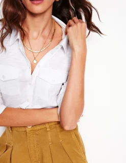 Hemden | T-shirts & Tops | Boden Amy Jersey-Hemd- Weiß