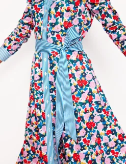 Kleider & Jumpsuits | Midi | Boden Amy Midi-Hemdblusenkleid aus Baumwolle-Bunt, Malerische Wiese Bunt,MalerischeWiese