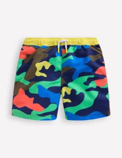 Bademode | Boden Badeshorts-Bunt, Regenbogenfarbenes Camouflagemuster Bunt,RegenbogenfarbenesCamouflagemuster