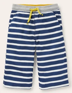 Shorts | Boden Baggyshorts aus Jersey-Schuluniform-Marineblau und Naturweiß Schuluniform-MarineblauundNaturweiß