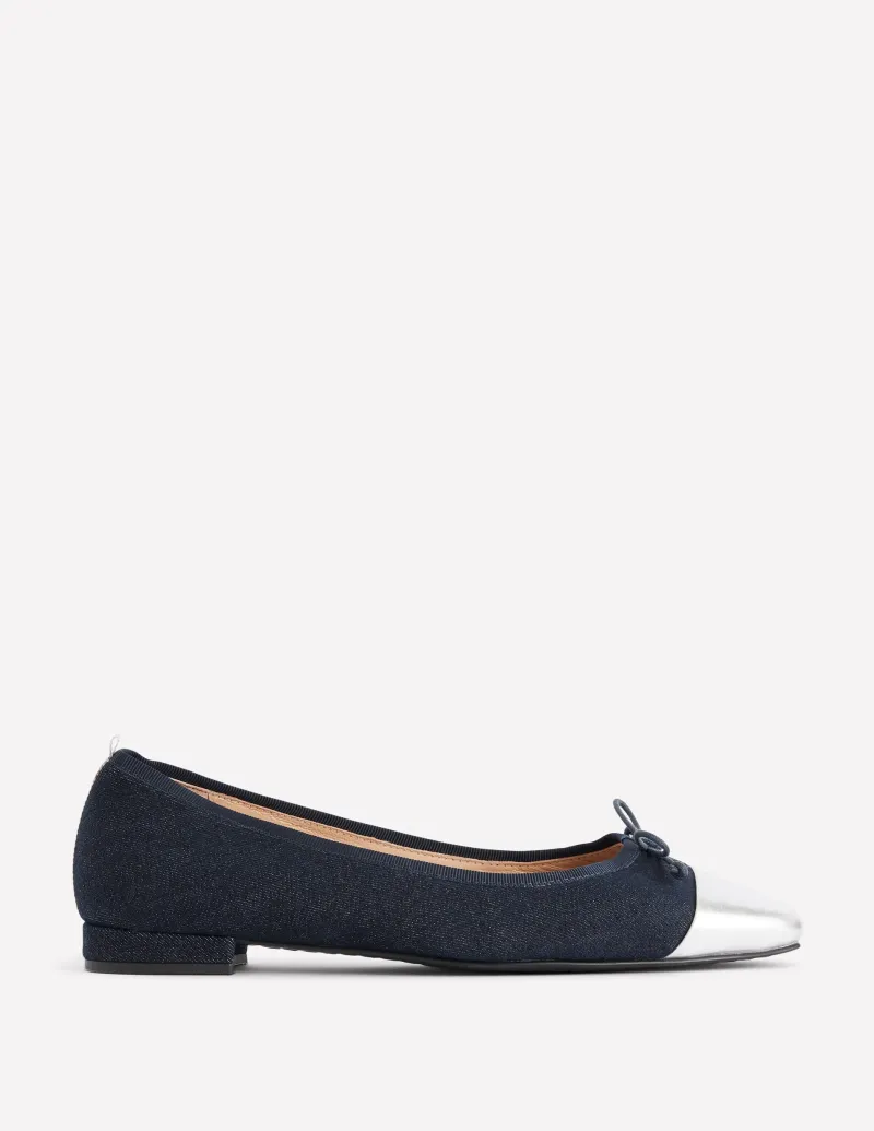 Flache Schuhe | Boden Ballerinas mit Zehenkappe-Heller Used Look HellerUsedLook