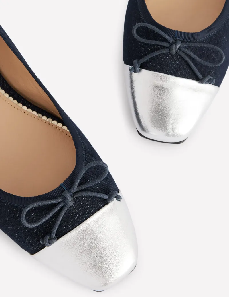 Flache Schuhe | Boden Ballerinas mit Zehenkappe-Heller Used Look HellerUsedLook