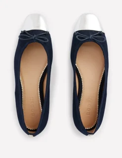 Flache Schuhe | Boden Ballerinas mit Zehenkappe-Heller Used Look HellerUsedLook