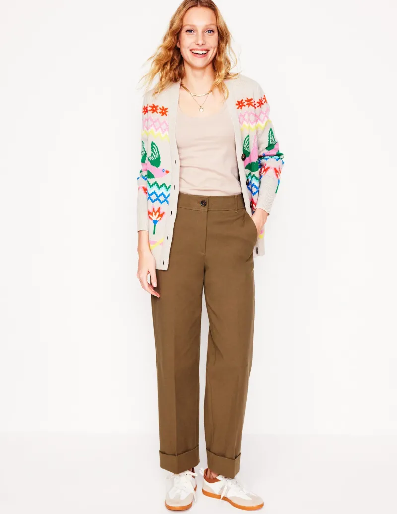T-shirts & Tops | Oberteile | Boden Basic-Top mit tiefem Rundhalsausschnitt- Milchshake