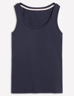 T-shirts & Tops | Oberteile | Boden Basic-Top mit tiefem Rundhalsausschnitt- Marineblaue