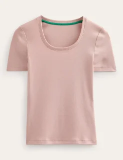 Nachtwäsche & Schlafanzüge | T-shirts & Tops | Boden Basic-T-Shirt aus Jersey- Milchshake