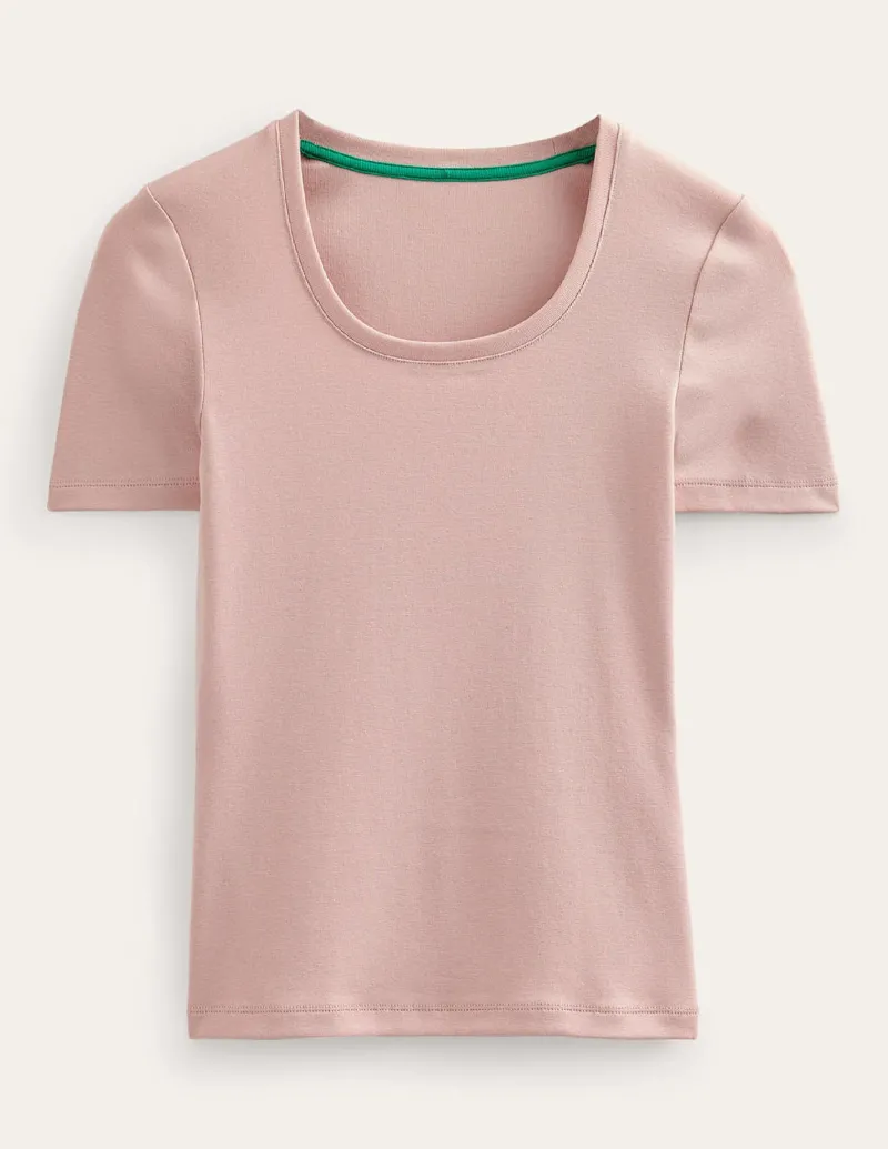 Nachtwäsche & Schlafanzüge | T-shirts & Tops | Boden Basic-T-Shirt aus Jersey- Milchshake