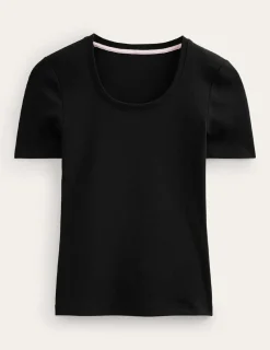 Nachtwäsche & Schlafanzüge | T-shirts & Tops | Boden Basic-T-Shirt aus Jersey- Schwarz