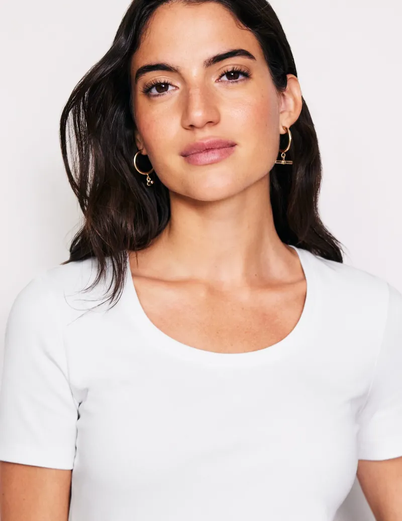 Nachtwäsche & Schlafanzüge | T-shirts & Tops | Boden Basic-T-Shirt aus Jersey- Weiß