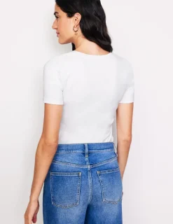 Nachtwäsche & Schlafanzüge | T-shirts & Tops | Boden Basic-T-Shirt aus Jersey- Weiß