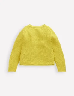 Pullover & Strickjacken | Boden Baumwoll-Strickjacke für den Alltag- Zitronengelb