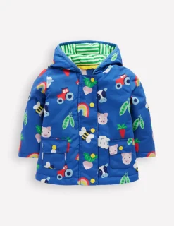 Jacken & Mäntel | Boden Bedruckte Regenjacke-Blau Regenbogen Farm BlauRegenbogenFarm