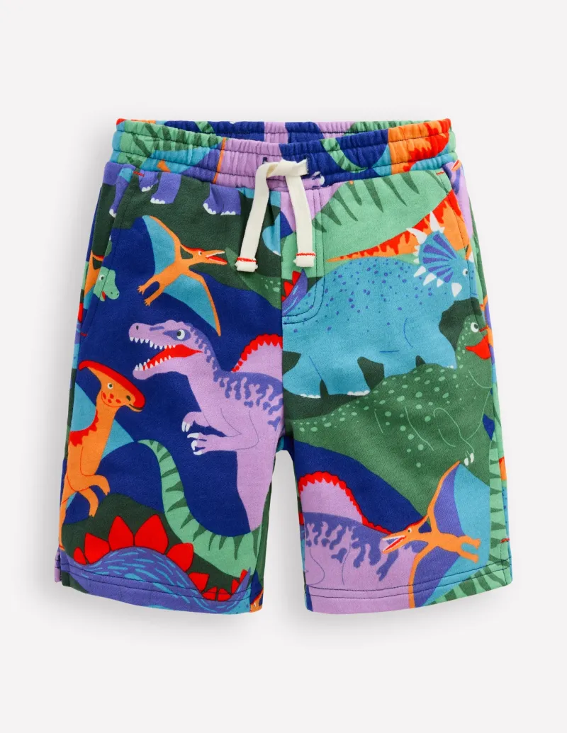Shorts | Boden Bedruckte Shorts mit bequemer Passform-Bunt Dinosaurier Tarnmuster BuntDinosaurierTarnmuster