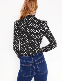 Oberteile | T-shirts & Tops | Boden Bedrucktes Oberteil mit gesmoktem Ausschnitt-Arctic Baubles ArcticBaubles