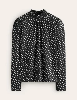 Oberteile | T-shirts & Tops | Boden Bedrucktes Oberteil mit gesmoktem Ausschnitt-Arctic Baubles ArcticBaubles