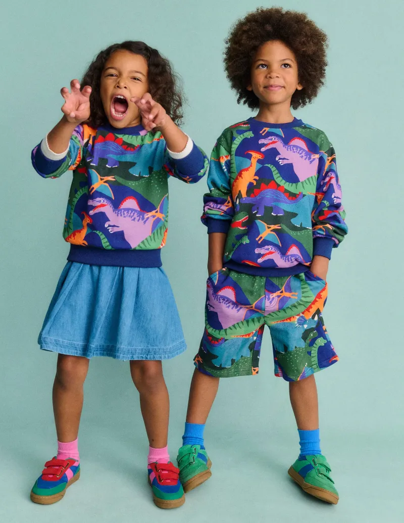 Sweatshirts & Fleeces | Oberteile & T-shirts | Boden Bedrucktes Sweatshirt-Bunt Dino Tarnmuster BuntDinoTarnmuster