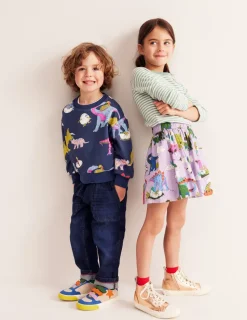 Sweatshirts & Fleeces | Oberteile & T-shirts | Boden Bedrucktes Sweatshirt-Bunt Dino-Familie BuntDino-Familie