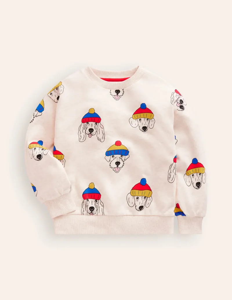 Sweatshirts & Fleeces | Oberteile & T-shirts | Boden Bedrucktes Sweatshirt-Haferbeige Coole Hunde HaferbeigeCooleHunde