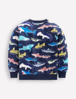 Sweatshirts & Fleeces | Oberteile & T-shirts | Boden Bedrucktes Sweatshirt-Schuluniform-Navy, Haie Schuluniform-Navy,Haie