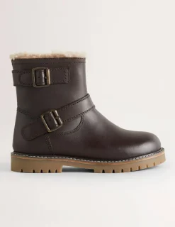 Schuhe, Turnschuhe & Sandalen | Boden Biker-Stiefel aus Leder- Schokobraun