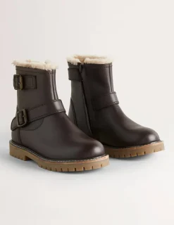 Schuhe, Turnschuhe & Sandalen | Boden Biker-Stiefel aus Leder- Schokobraun