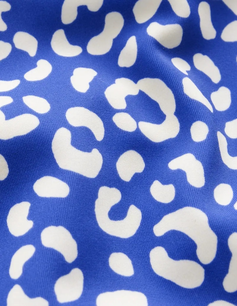 Bademode | Boden Bikinihose mit hohem Bund-Blau Leopard BlauLeopard