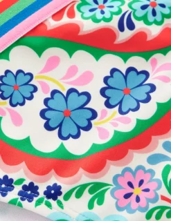 Bademode | Boden Bikinihose mit Streifen-Bunt, Wiesen-Paisley Bunt,Wiesen-Paisley
