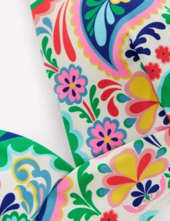 Bademode | Boden Bikinitop mit Streifen-Bunt, Wiesen-Paisley Bunt,Wiesen-Paisley