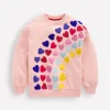 Hoodies & Kapuzenpullis | Oberteile & T-shirts | Boden Bouclé-Sweatshirt mit Grafik-Kreiderosa Herzen KreiderosaHerzen