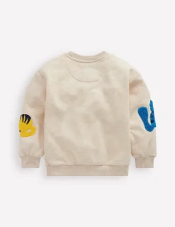 Hoodies & Kapuzenpullis | Oberteile & T-shirts | Boden Bouclé-Sweatshirt mit Grafik-Hafer Meliert Katzen HaferMeliertKatzen
