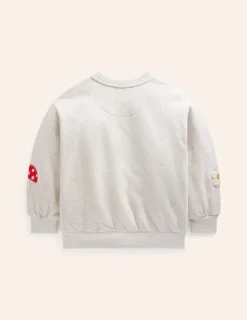 Hoodies & Kapuzenpullis | Oberteile & T-shirts | Boden Bouclé-Sweatshirt mit Grafik- Beige
