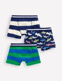 Socken & Unterwäsche | Boden Boxershorts im 3er-Pack-Hai Streifen HaiStreifen