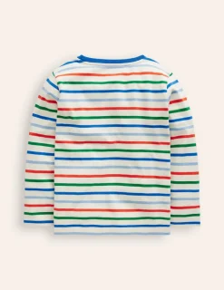 Oberteile & T-shirts | Boden Breton-T-Shirt für den Alltag-Griechisches Blau/Knallrot GriechischesBlau/Knallrot