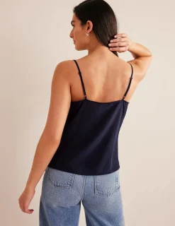Oberteile | Boden Camisole-Oberteil aus Seide-Aqua Marine Marl AquaMarineMarl