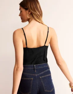 Oberteile | Boden Camisole-Oberteil aus Seide- Schwarz