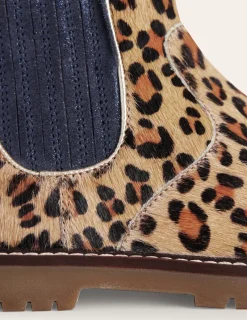 Schuhe, Turnschuhe & Sandalen | Boden Chelsea-Stiefel aus Leder-Mohair, Leopardenmuster Mohair,Leopardenmuster