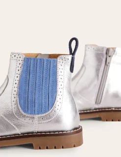 Schuhe, Turnschuhe & Sandalen | Boden Chelsea-Stiefel aus Leder- Silber