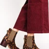 Stiefel | Absatzschuhe | Boden Chelsea-Stiefel mit Blockabsatz-Mohair, Leopardenmuster Mohair,Leopardenmuster