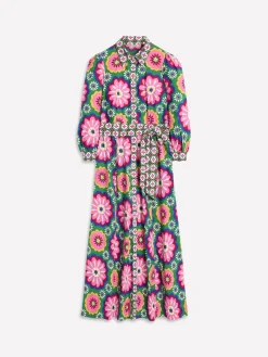 Kleider & Jumpsuits | Kleider In Petite | Boden Clara Hemdblusenkleid aus Baumwolle-Bunt, Geblümte Kachel Bunt,GeblümteKachel