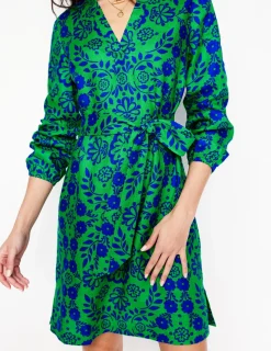 Kleider & Jumpsuits | Boden Cleo Leinenkleid mit Bindegürtel-Aleo, Strukturierte Wiese Aleo,StrukturierteWiese