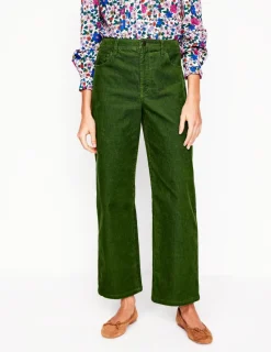 Jeans | Boden Cord-Jeans mit hohem Bund und geradem Bein- Promenadengrün
